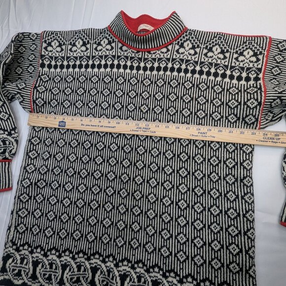 Vintage Hand Made Norwegian Wool Sweater by Vigdis Design Size XL - Picture 5 of 6